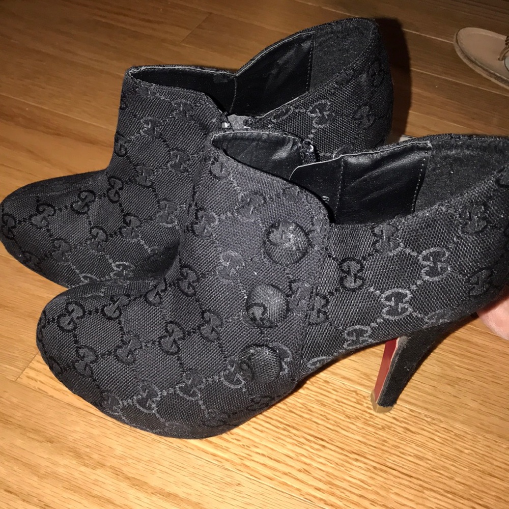 Gucci logo booties